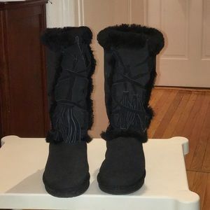 Koalabi Shearling Sheepskin Black Boots - New